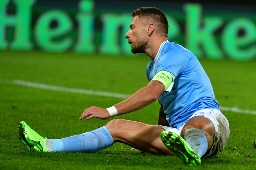 Lazio, tegola Immobile: l’attaccante esce disperato per un infortunio