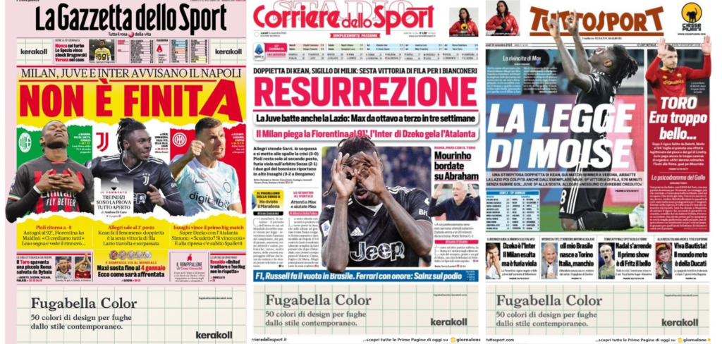In prima pagina: i quotidiani in edicola oggi, 14 novembre 2022
