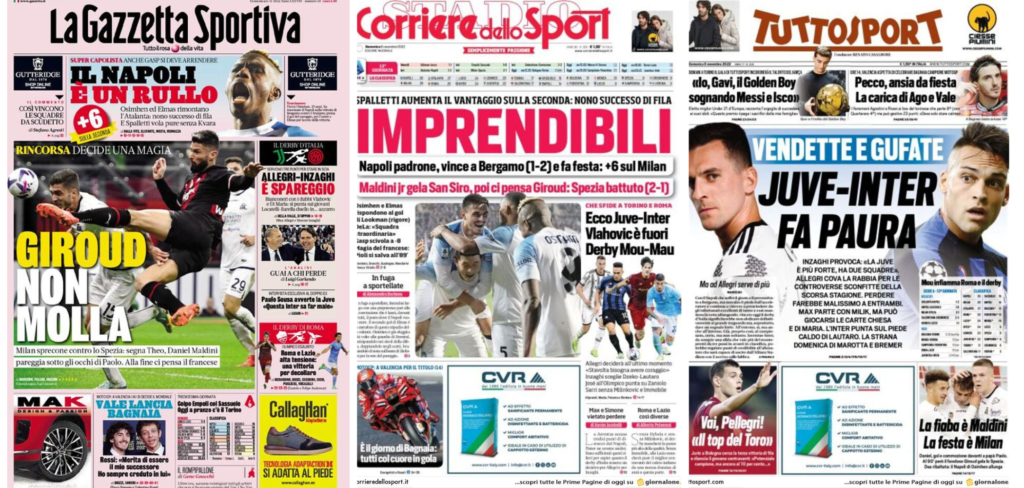 In prima pagina: i quotidiani in edicola oggi, 6 novembre 2022