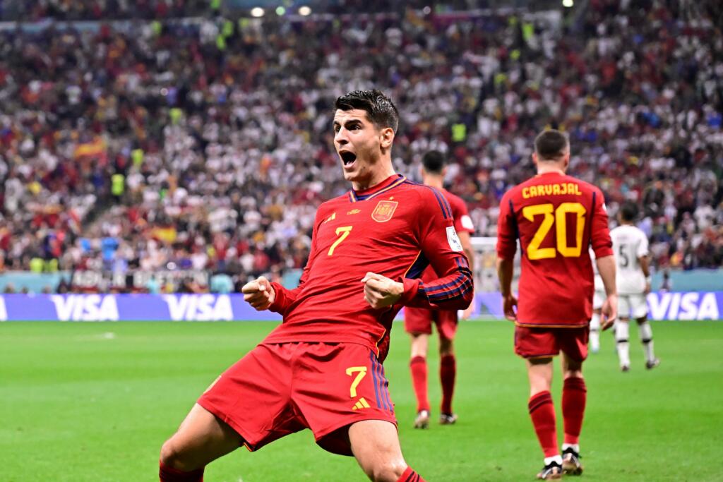 Spagna-Germania, Morata entra e segna per la seconda volta di fila: è record