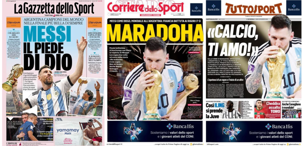 In prima pagina: i quotidiani in edicola oggi, 19 dicembre 2022