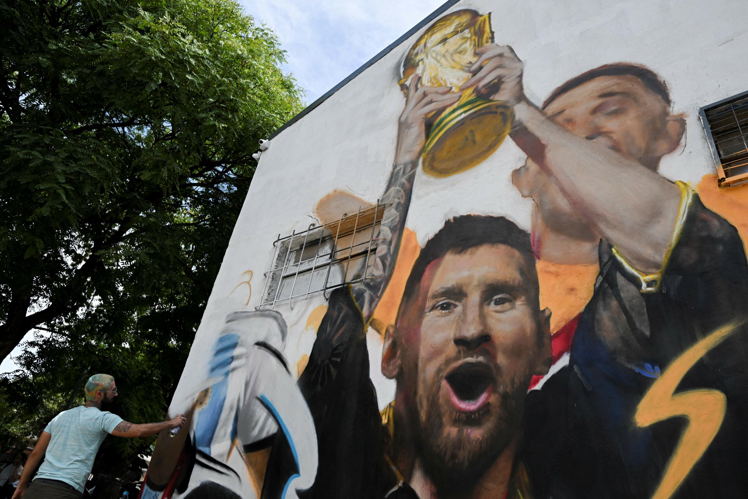 Argentina Messi murales