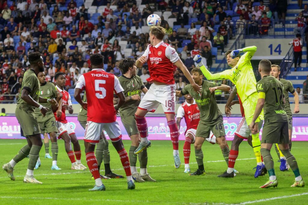 Milan, sconfitta in amichevole contro l’Arsenal: non basta Tomori