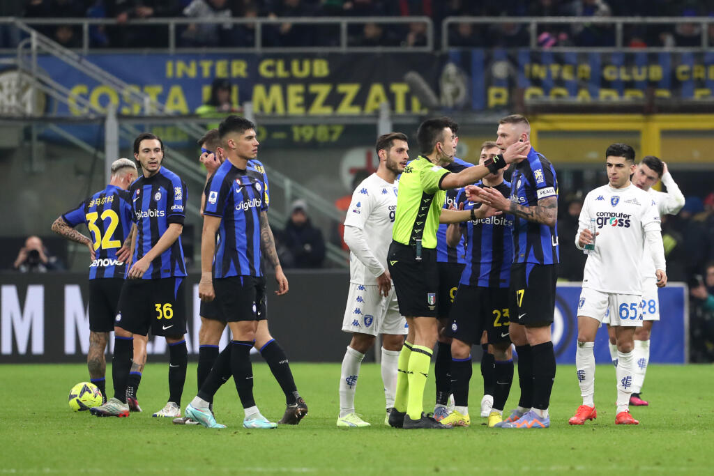 Inter, espulsione nel primo tempo dopo cinque anni