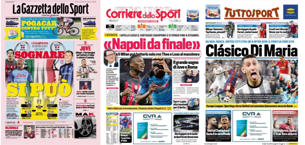 In prima pagina: i quotidiani in edicola oggi, 18 marzo 2023