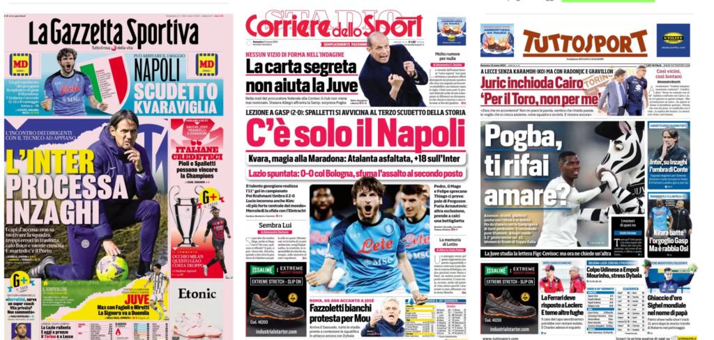 In prima pagina: i quotidiani in edicola oggi, 12 marzo 2023