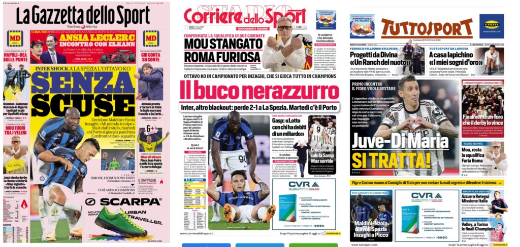 In prima pagina: i quotidiani in edicola oggi, 11 marzo 2023