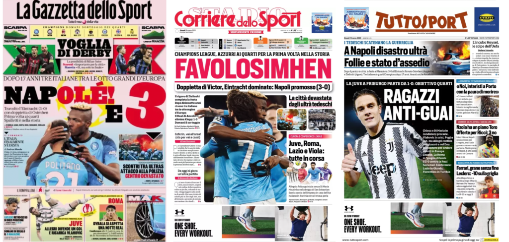 In prima pagina: i quotidiani in edicola oggi, 16 marzo 2023