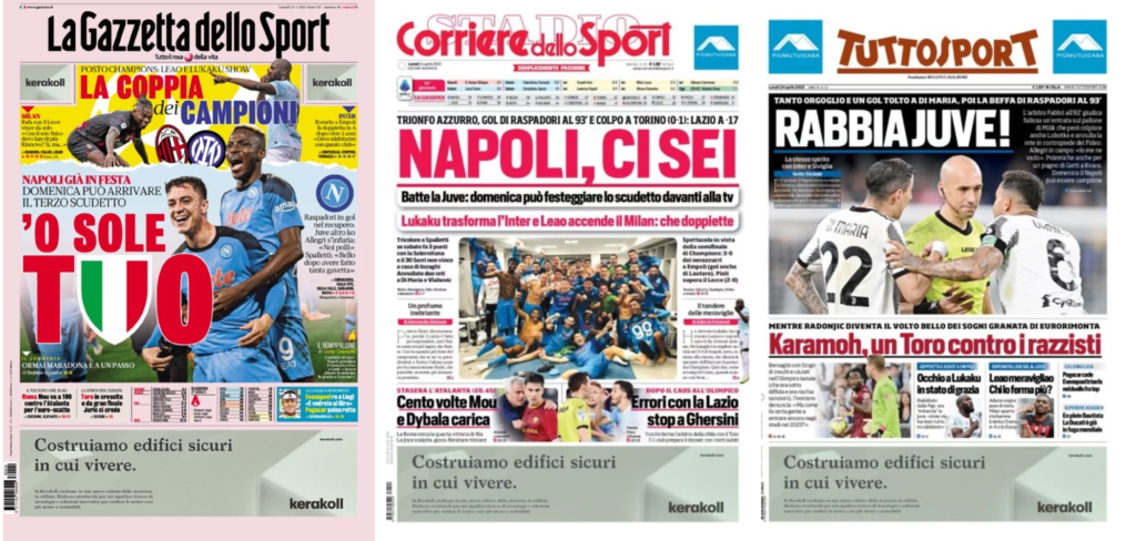 In prima pagina: i quotidiani in edicola oggi, 24 aprile 2023