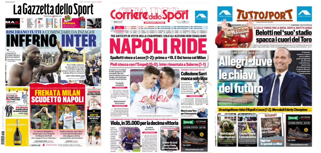 In prima pagina: i quotidiani in edicola oggi, 8 aprile 2023