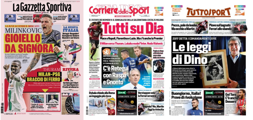 In prima pagina: i quotidiani in edicola oggi, 18 giugno 2023