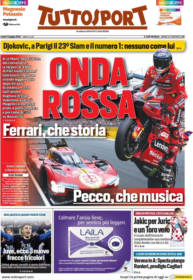 rassegna stampa sportiva