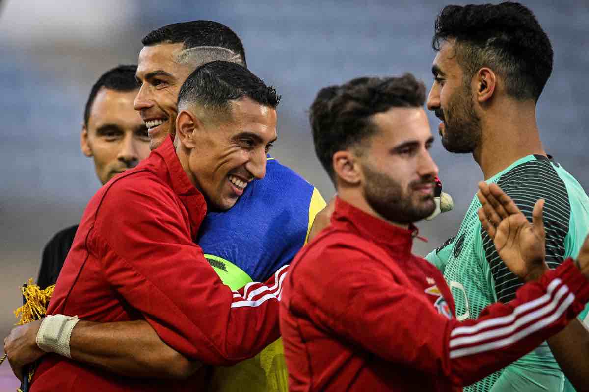 Benfica e Al Nassr in amichevole: Di Maria asfalta Ronaldo 