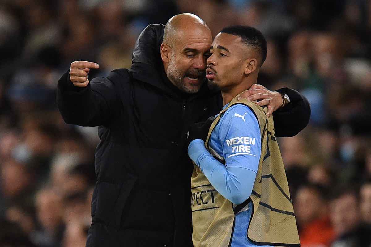 Gabriel Jesus retroscena addio City Guardiola