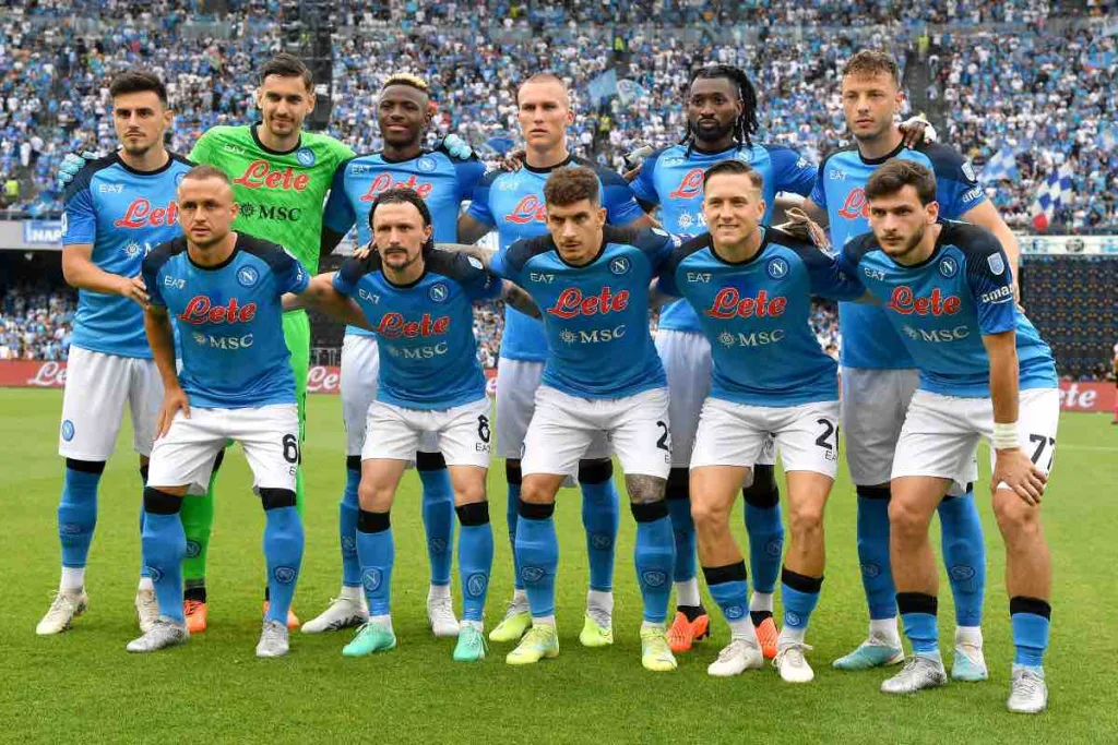 Napoli addio Acqua Lete sponsor