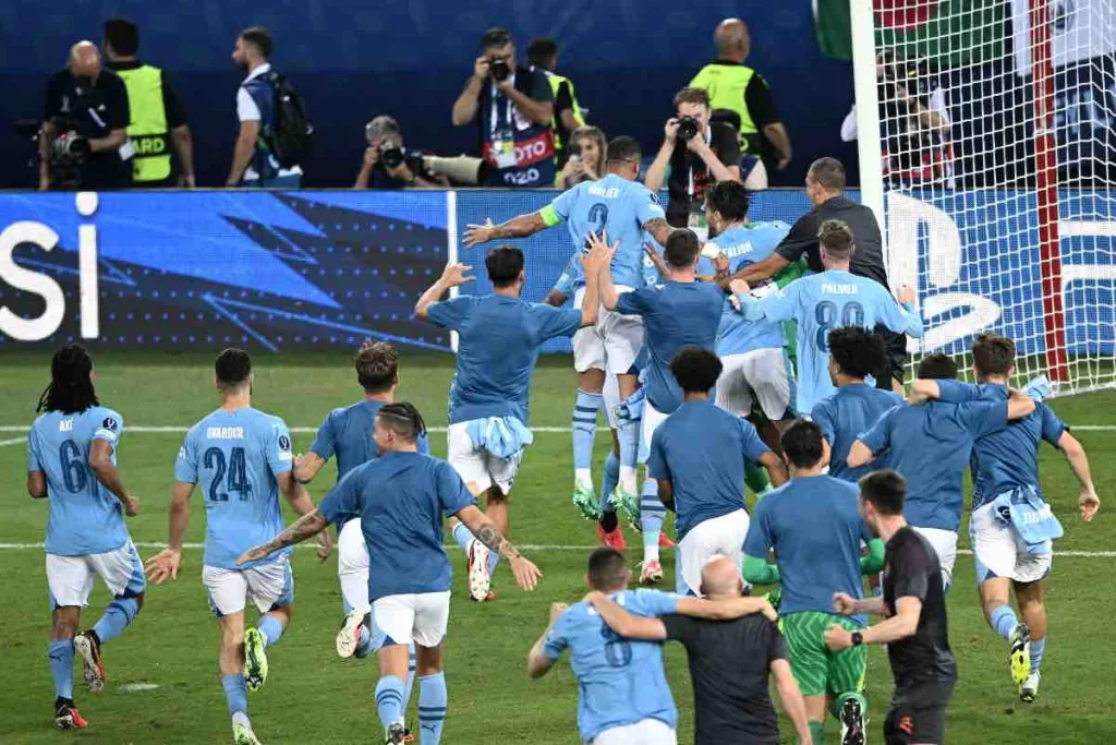 Supercoppa europea, servono i rigori a City e Siviglia: inglesi sul tetto d’Europa