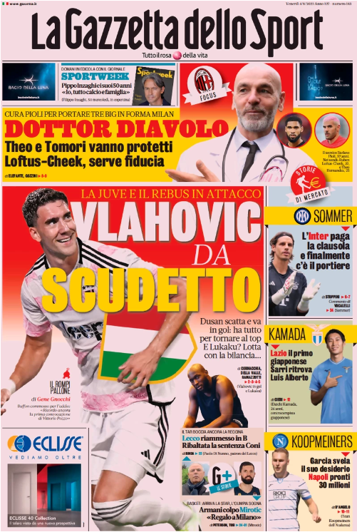 In prima pagina: i quotidiani in edicola oggi, 4 agosto 2023