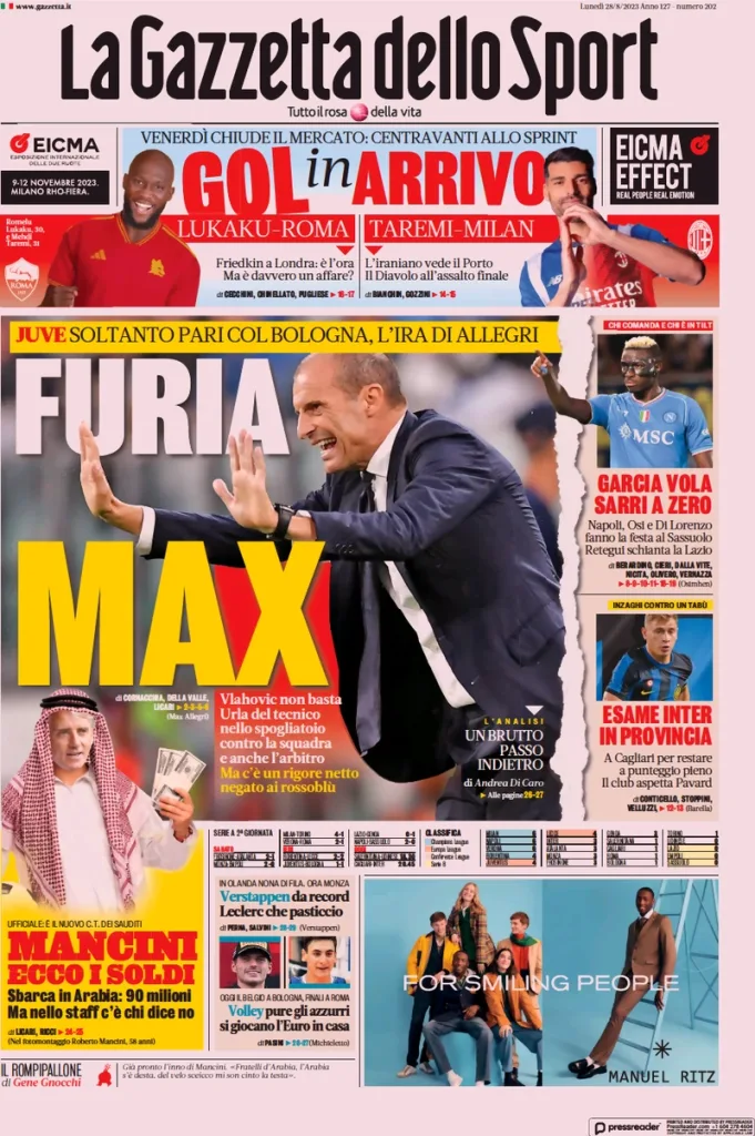 prima pagina