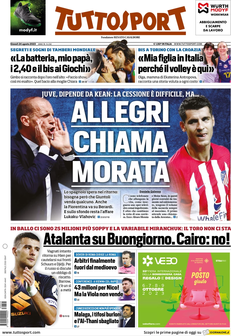 prima pagina