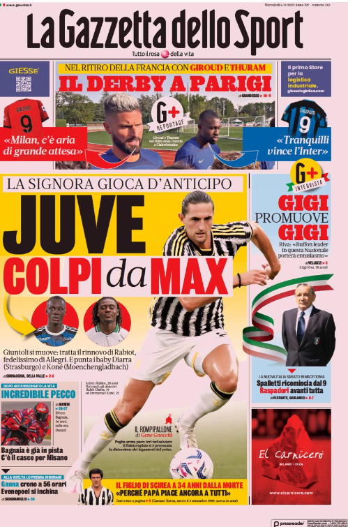 prima pagina