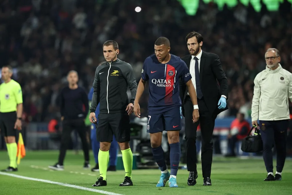 Mbappé infortunio