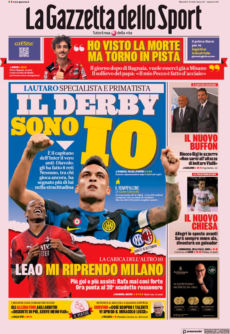 prima pagina