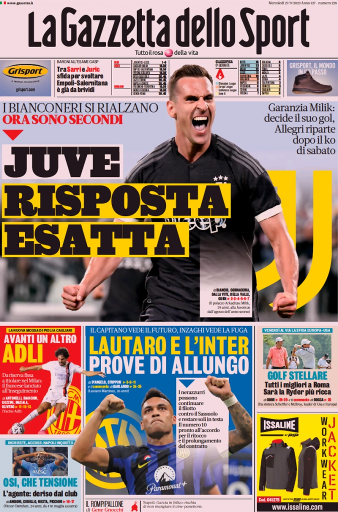 prima pagina