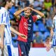 La delusione di Pavoletti durante il match tra Cagliari e SPAL