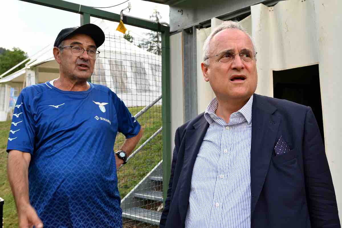 Incontro Lotito-Sarri prima di Lazio-Atalanta: il retroscena
