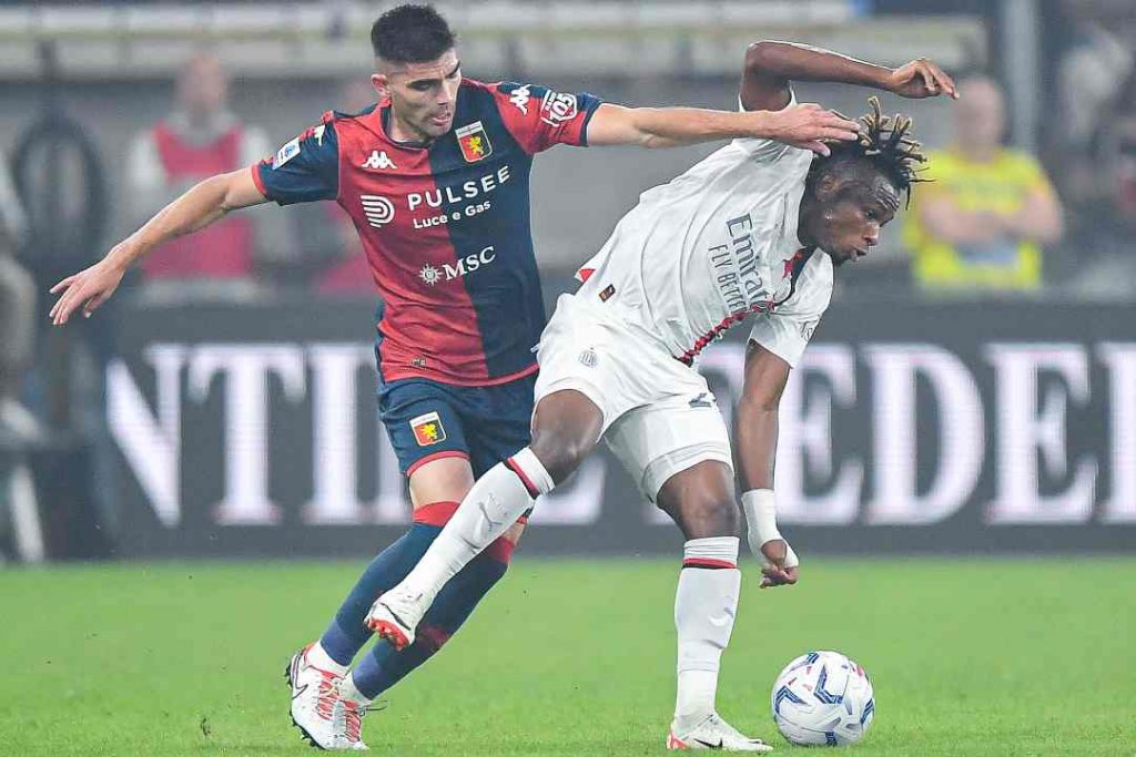 Genoa-Milan 0-1: una rete di Pulisic spinge i rossoneri in testa