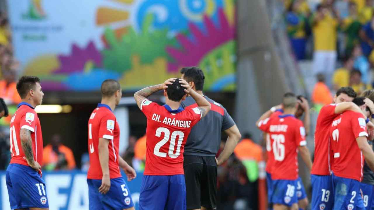 La delusione dei giocatori del Cile