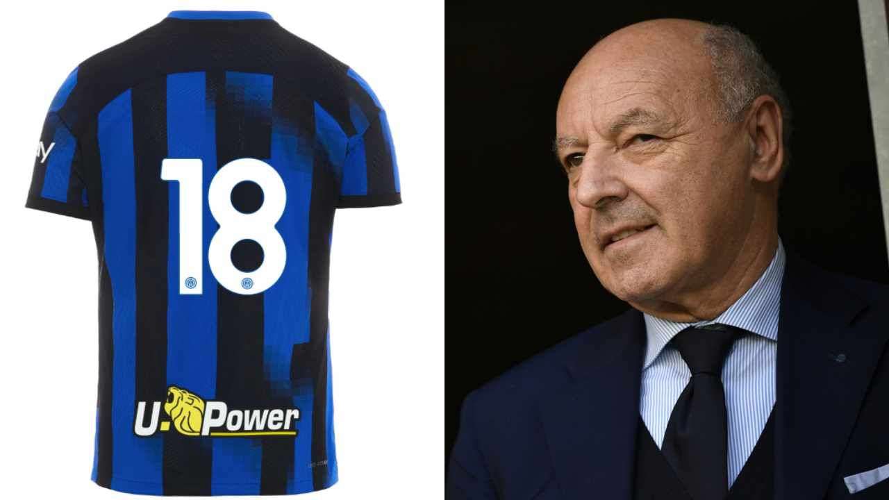 La nuova maglia numero 18 dell'Inter. Marotta ha scelto