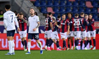 Bologna esulta dopo il gol