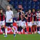 Bologna esulta dopo il gol
