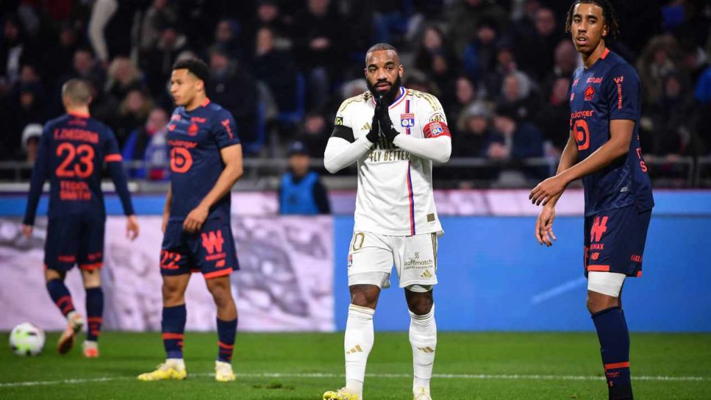 Alexandre Lacazette, calciatore del Lione in Ligue 1