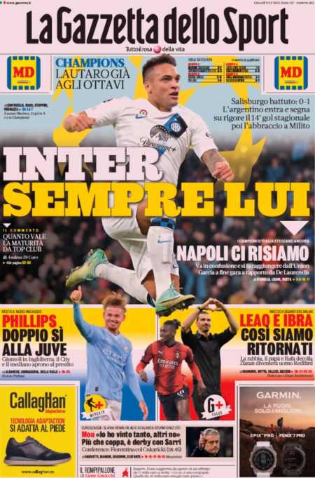 In prima pagina: i quotidiani in edicola oggi, 9 novembre 2023