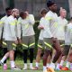 L'allenamento dei rossoneri a Milanello