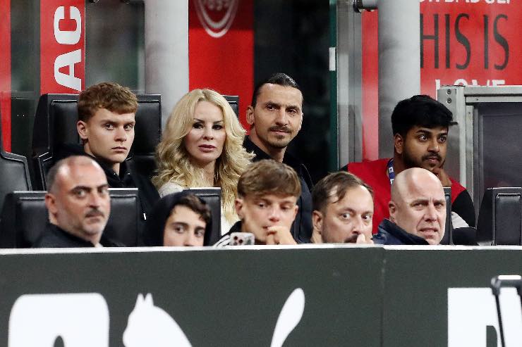 Ibrahimovic con la famiglia a San Siro