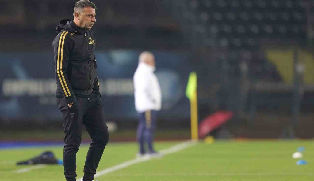 Empoli-Lecce, mister D’Aversa in conferenza: “Fortunati a segnare, ma dovevamo trovare una vittoria sporca”