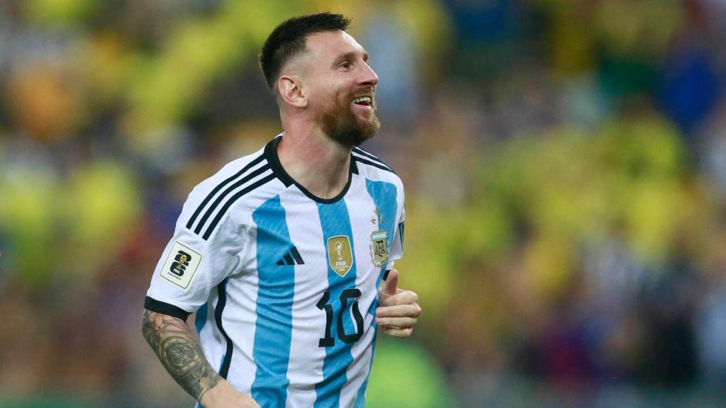 Lionel Messi con l'Argentina