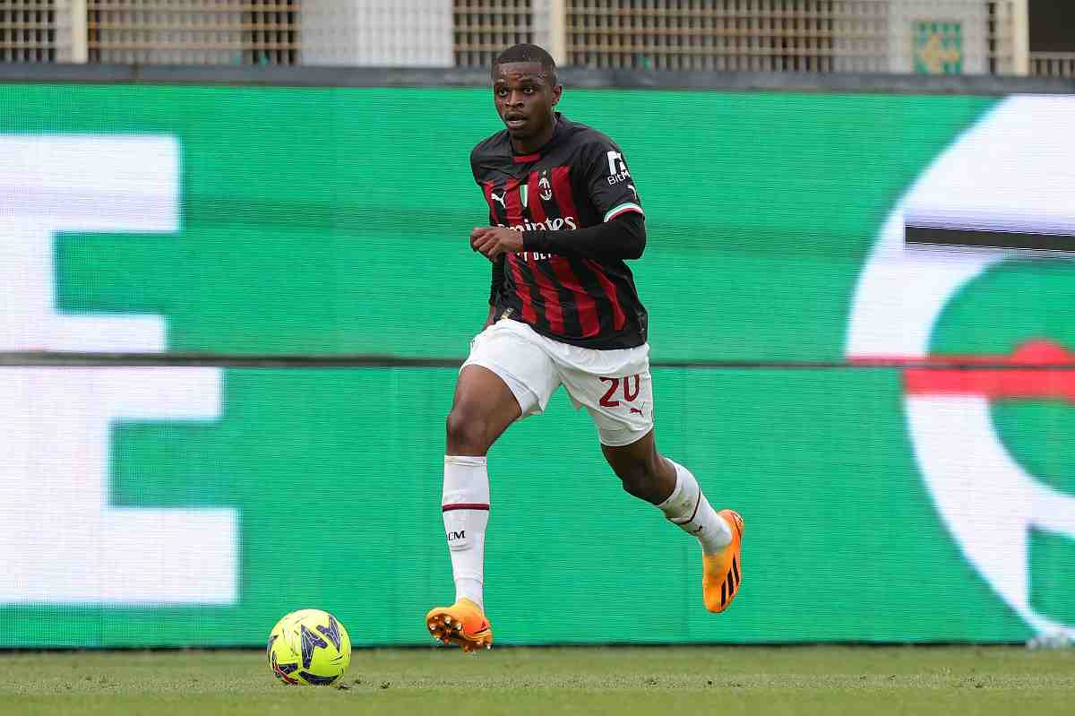 Kalulu in campo con il Milan