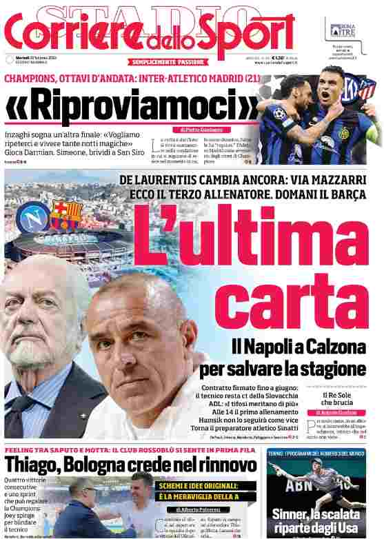 prima pagina