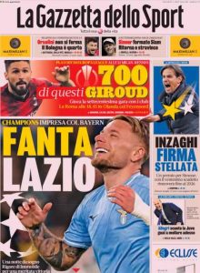 prima pagina gazzetta dello sport