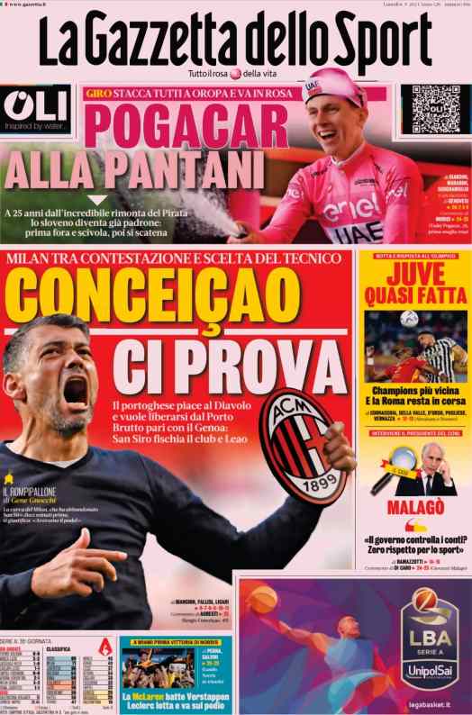 In prima pagina: i quotidiani in edicola oggi, 6 maggio 2024