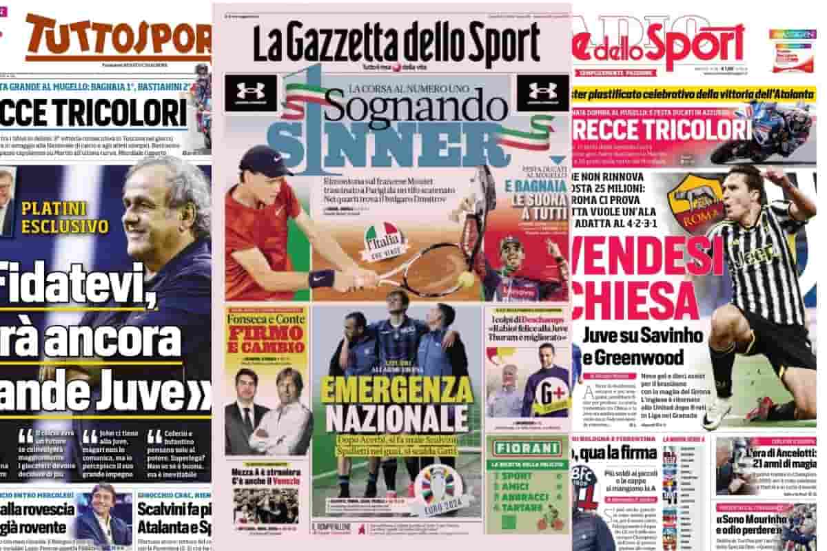 oggi ci sono i giornali in edicola