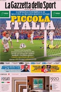 La Gazzetta dello Sport, 21 giugno 2024