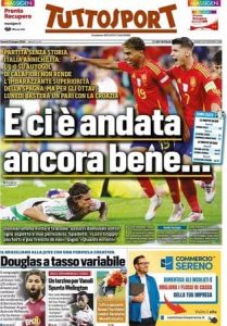 Tuttosport, 21 giugno 2024