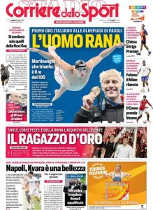 Corriere dello Sport, 29 luglio 2024