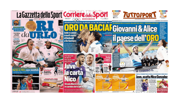 In prima pagina, i giornali in edicola oggi 2 agosto 2024