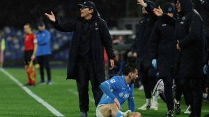 Antonio Conte e Khvicha Kvaratskhelia